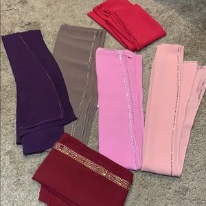 Hijab scarves set bundle 6 lots mixed colors